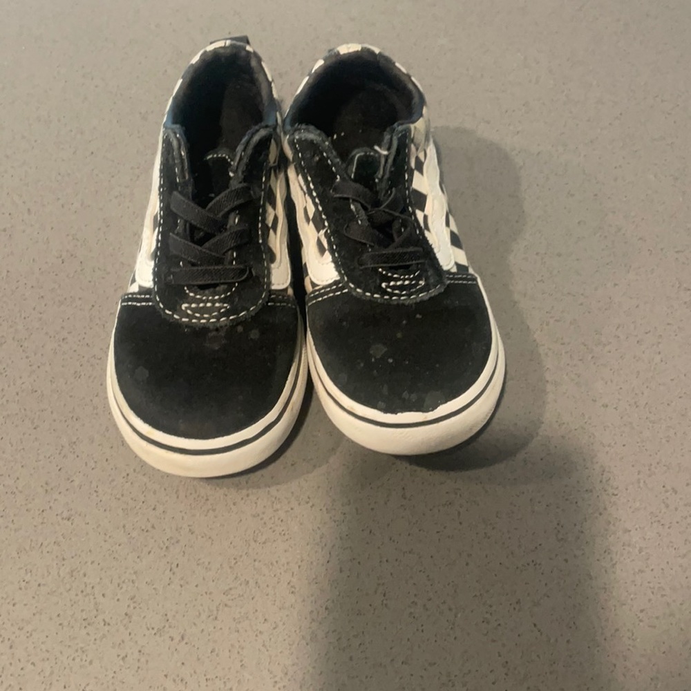 Toddle boys vans old skool check